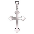 Stainless Steel Cross Pendant, 3/4", 1.7mm Thickness
